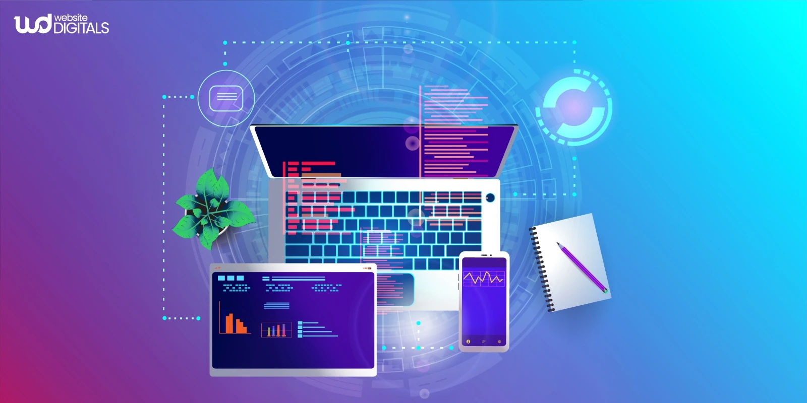 Image showcasing top web development tools for 2020, featuring WordPress Web Design Melbourne Services.