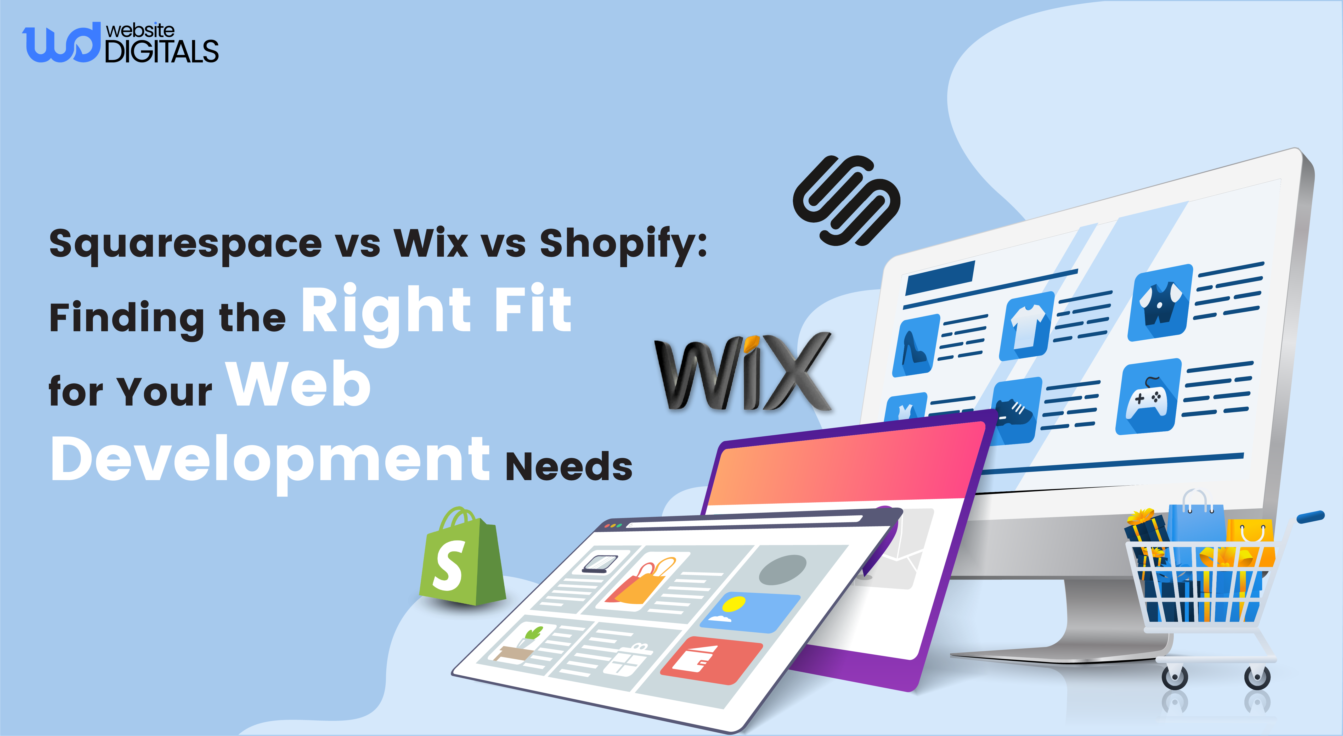 squarespace vs wix vs shopify