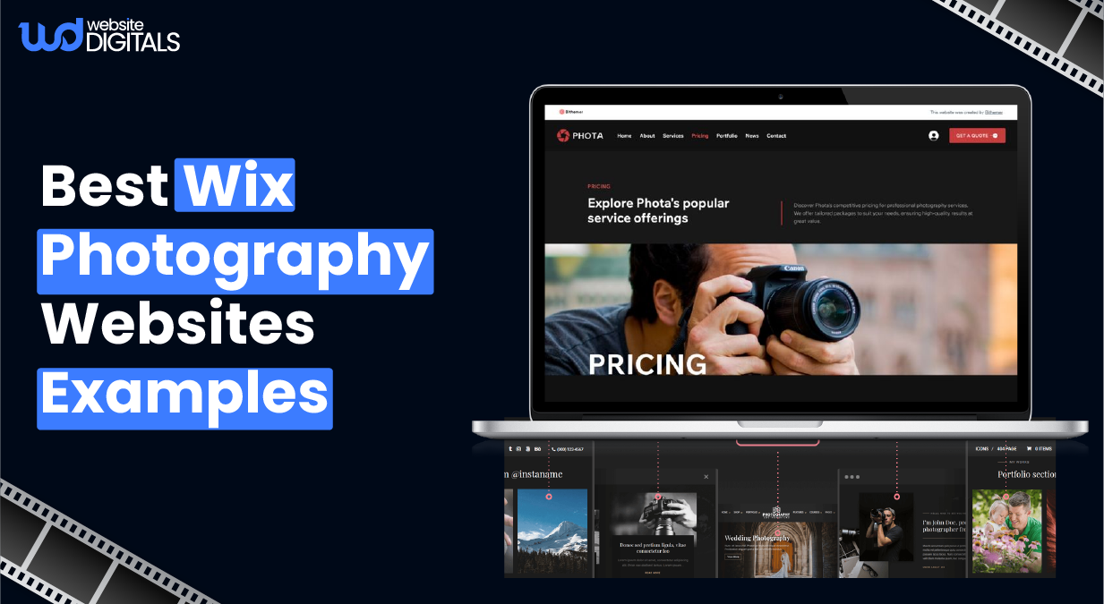 real wix photography websites examples