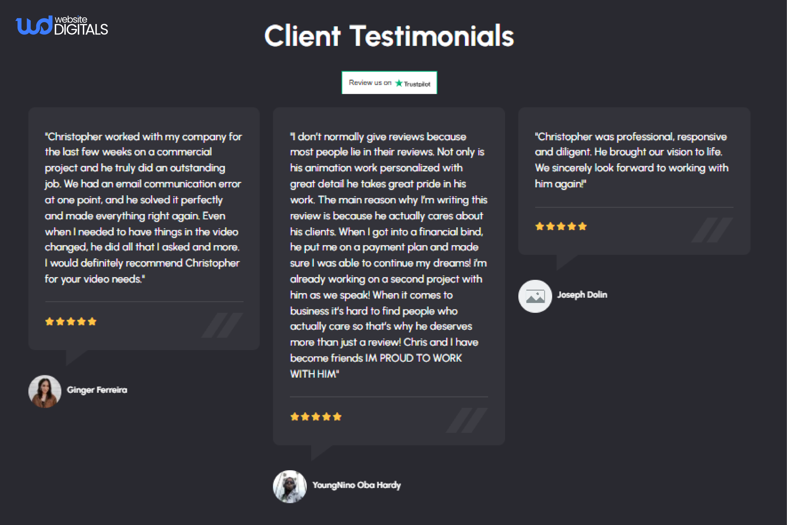 testimonials and social proof