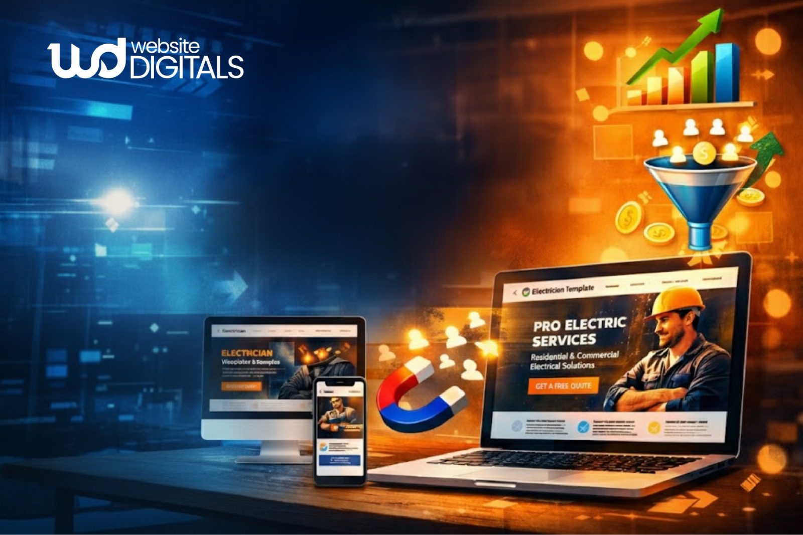 best electrician website templates
