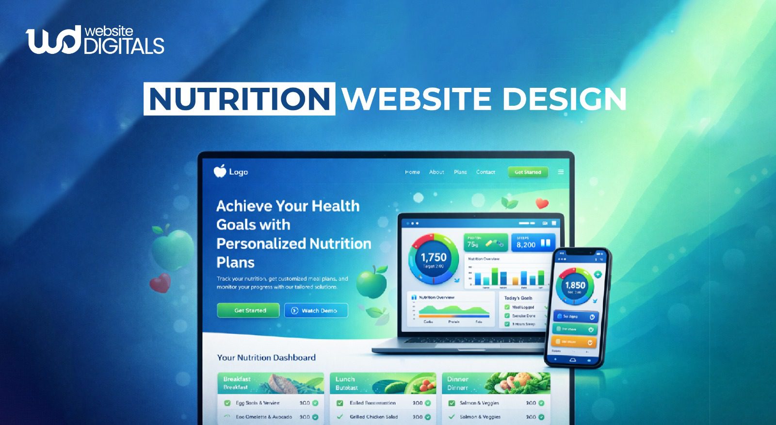 nutrition website design